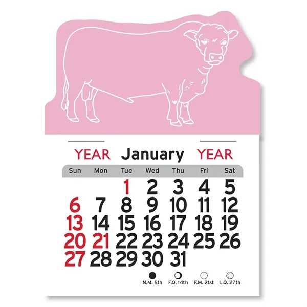 Bull Shaped Peel-N-Stick® Calendar - Image 18