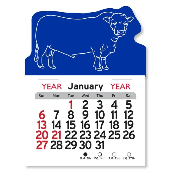 Bull Shaped Peel-N-Stick® Calendar - Image 21