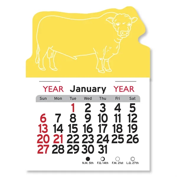 Bull Shaped Peel-N-Stick® Calendar - Image 25