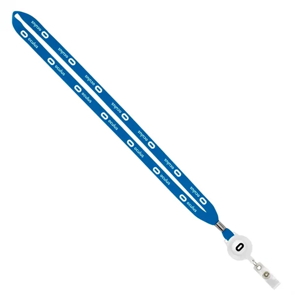 Import Rush 1/2" Polyester Lanyard with Silver Crimp & Reel - Image 16
