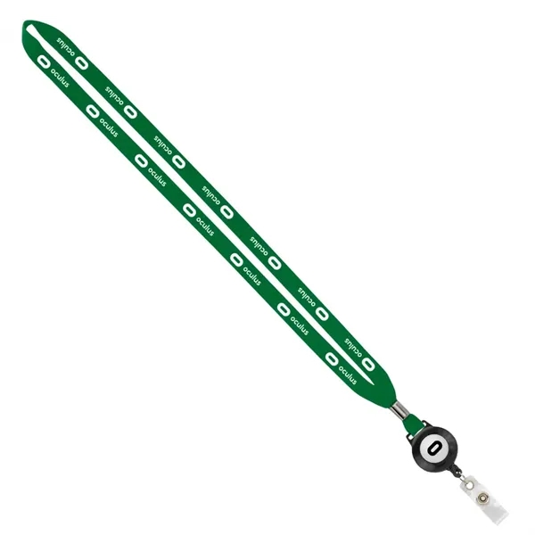 Import Rush 1/2" Polyester Lanyard with Silver Crimp & Reel - Image 17