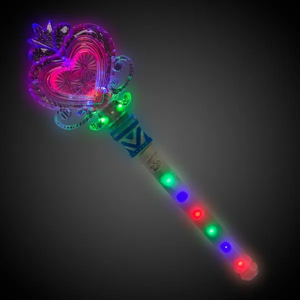 LED Heart Wand with Light-Up Handle - Image 3