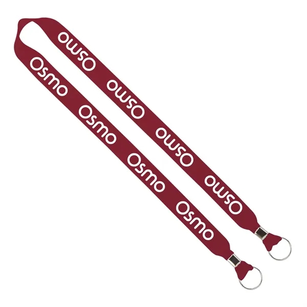 Import Rush 1" Polyester 2-Ended Lanyard with Crimps - Image 2