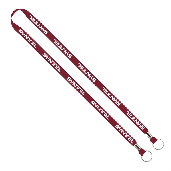 Import Rush 1/2" Polyester 2-Ended Lanyard with Crimps - Image 2