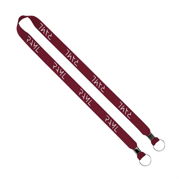 Import Rush 3/4" Polyester 2-Ended Lanyard with Crimps - Image 2