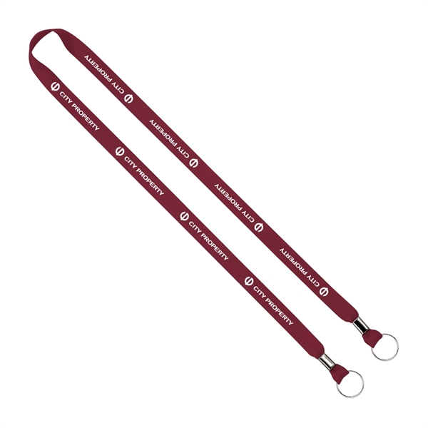 Import Rush 5/8" Polyester 2-Ended Lanyard with Crimps - Image 2