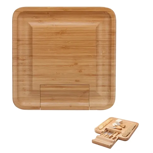 Lorenzi 4-Piece Bamboo Cheese Tray - Image 3
