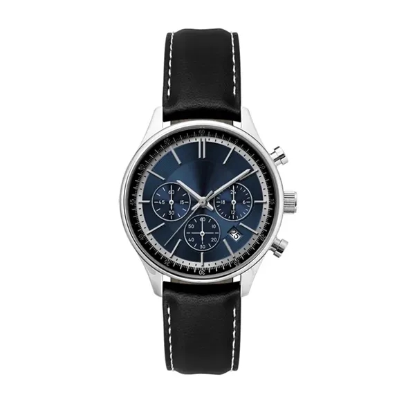 Ladies Watch Blue Sunray Dial Chronograph - Image 3