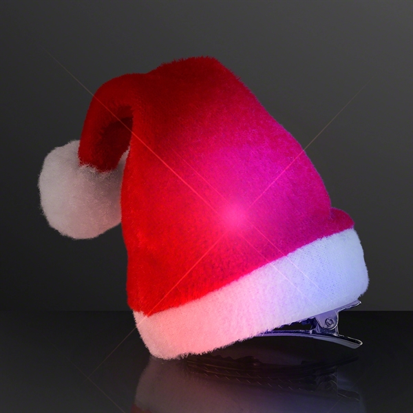 Blinky Mini Santa Hat Hair Clip - Image 2