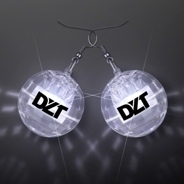 Light Projecting Disco Ball Earrings - Image 1
