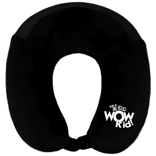 Super Soft Memory Foam Neck Pillow w/ Headrest - Image 1