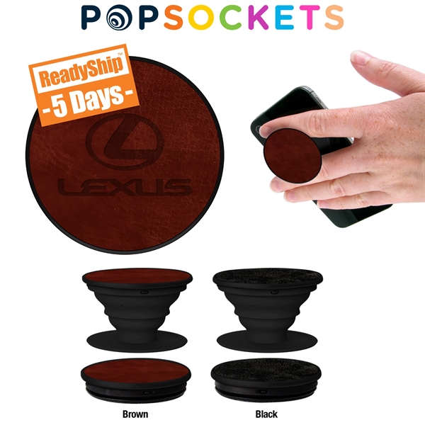 PopSockets Vegan Leather PopGrip - Image 1