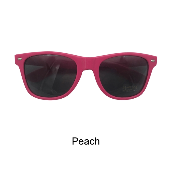 Full Color Solid Frame Cool Lens Promotional Sunglasses - Image 7