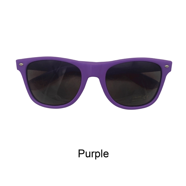 Full Color Solid Frame Cool Lens Promotional Sunglasses - Image 9