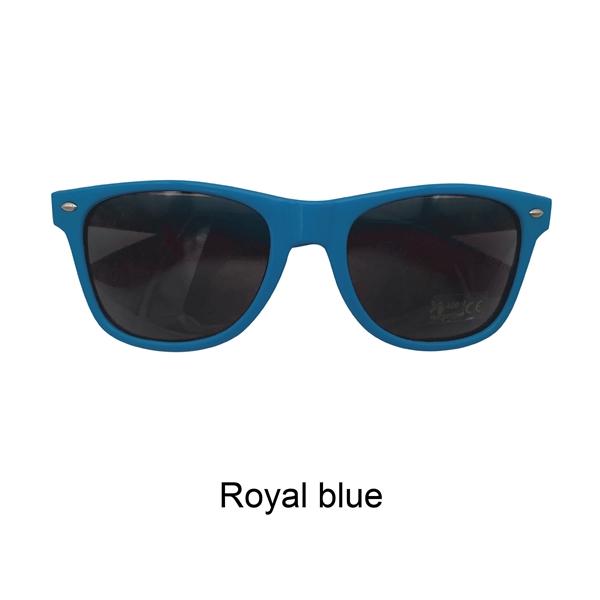 Full Color Solid Frame Cool Lens Promotional Sunglasses - Image 11