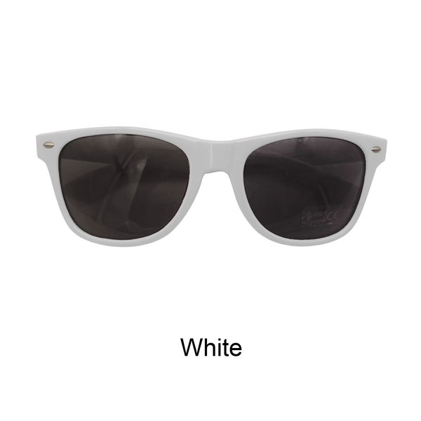 Full Color Solid Frame Cool Lens Promotional Sunglasses - Image 12