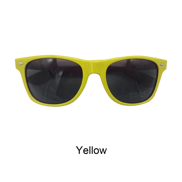 Full Color Solid Frame Cool Lens Promotional Sunglasses - Image 13