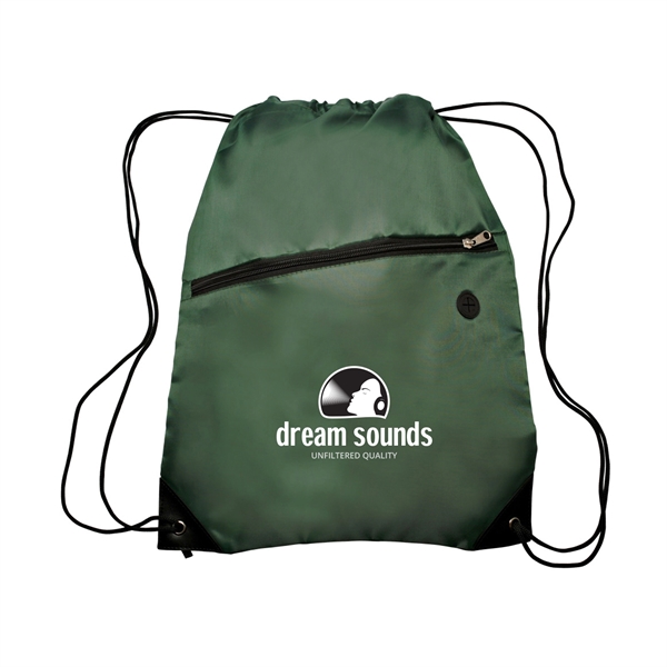 GLOBE TROTTER Drawstring Backpacks with Pocket - Image 2