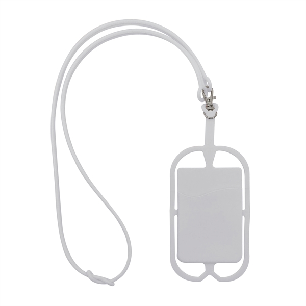 Silicone Lanyard With Phone Holder & Wallet - Image 7