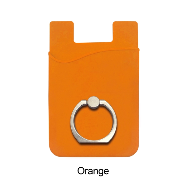 Silicone Phone Wallet with finger ring holder - Image 7