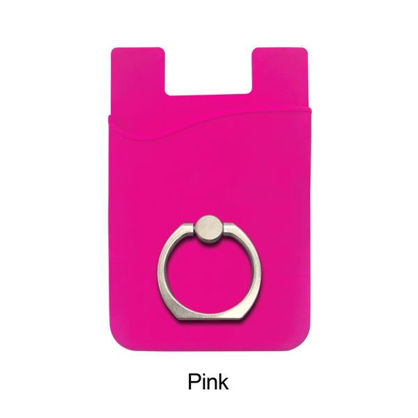 Silicone Phone Wallet with finger ring holder - Image 8