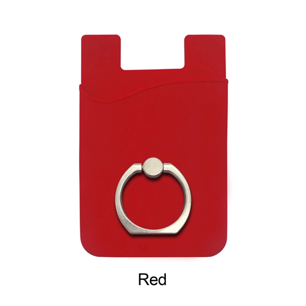 Silicone Phone Wallet with finger ring holder - Image 10