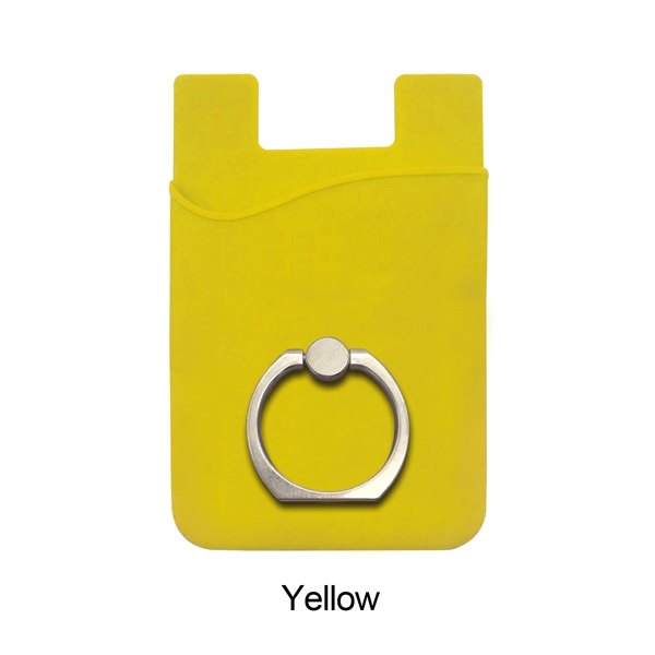 Silicone Phone Wallet with finger ring holder - Image 13