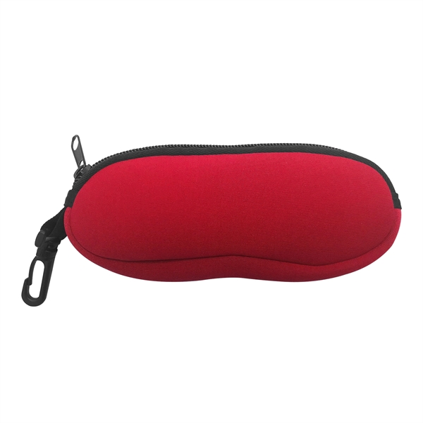 Zippered Eyeglass/Sunglasses Pouch with Carabiner - Image 4