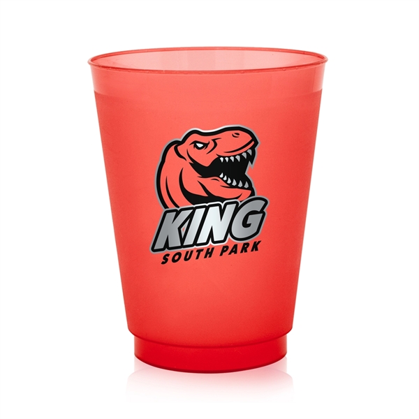 16 oz. Court Side Frosted Plastic Stadium Cups - Image 6