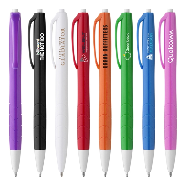 Bold Color Plastic Ballpoint Pen - Image 1