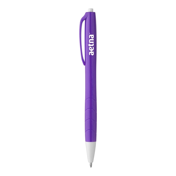 Bold Color Plastic Ballpoint Pen - Image 2
