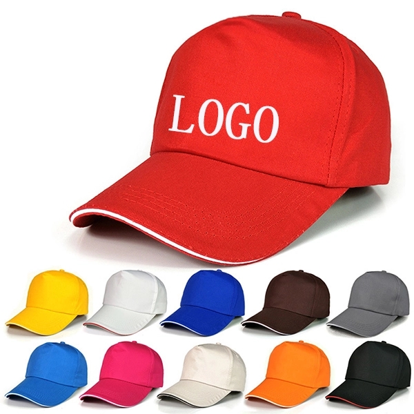5-Panel Unstructured Solid Color Baseball Cap Unisex
