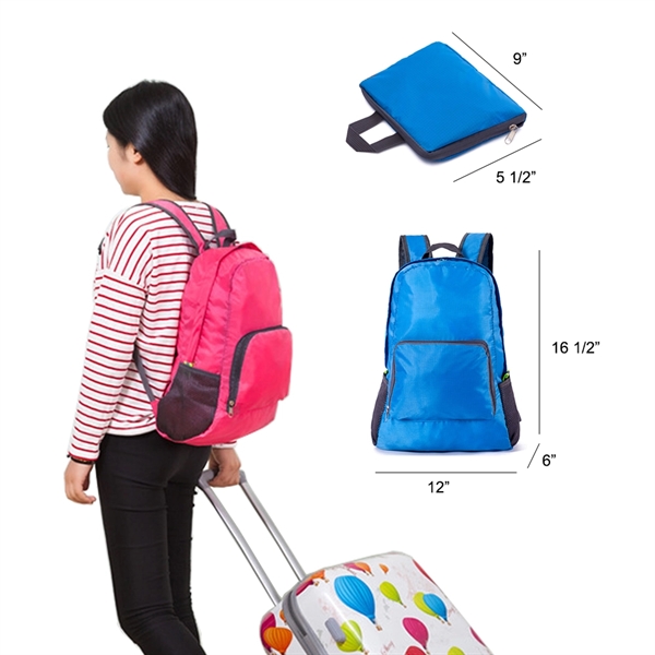 Foldaway Lightweight Backpack with LOW MOQ 50pcs - Image 2