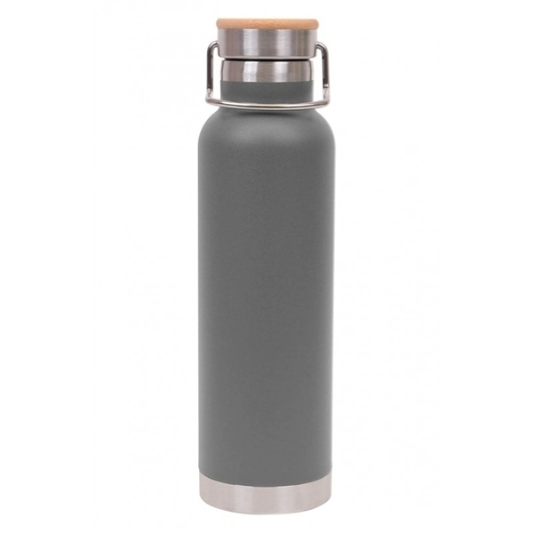 22 oz Double Wall Stainless Steel Bottle w/Bamboo Lid - Image 10