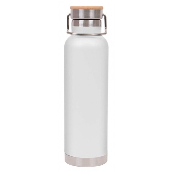 22 oz Double Wall Stainless Steel Bottle w/Bamboo Lid - Image 13