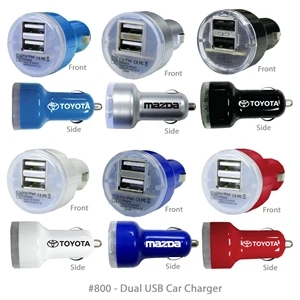 USB Dual Car Portable Charger - Auto Power Chargers