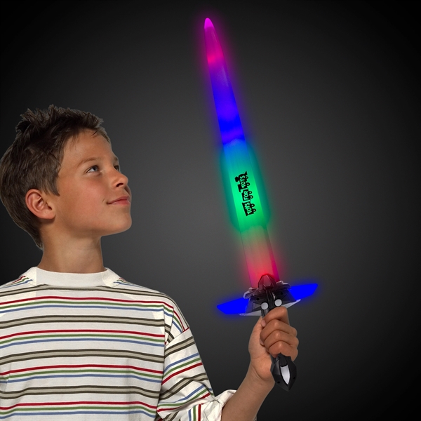 Light Up Sword with Black Handle - Image 1