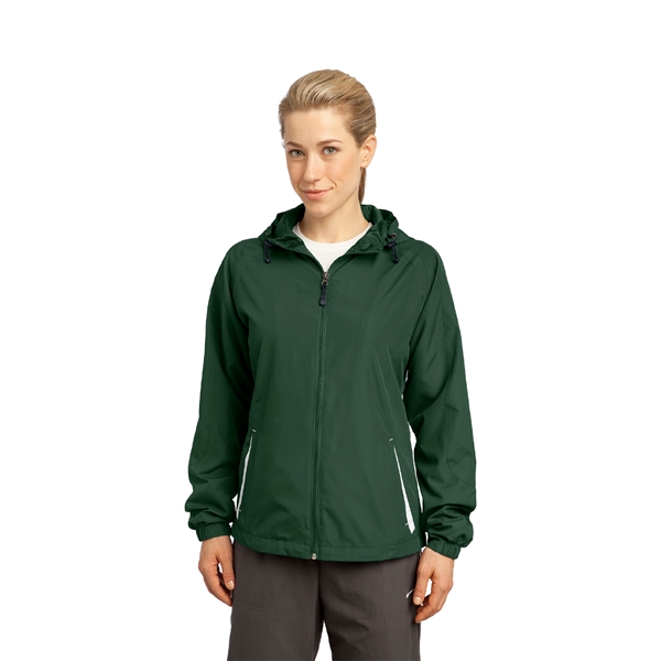 Sport-Tek® Ladies Colorblock Hooded Raglan Jacket - Image 7