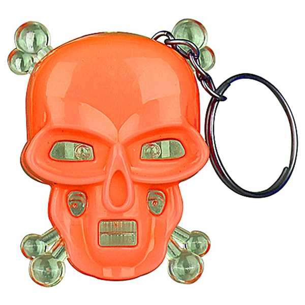 Skull Heads Shaped Flashlight w/ Key Chain - Image 4