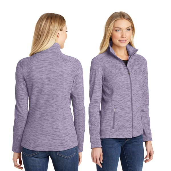 Port Authority® Ladies Digi Stripe Fleece Jacket - Image 2