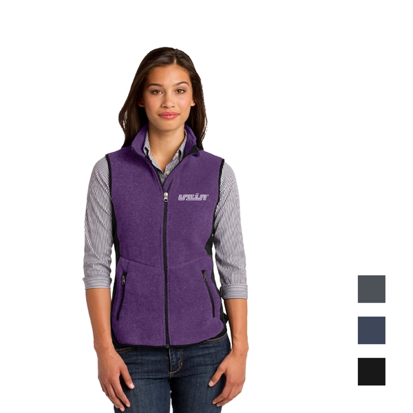 Port Authority® Ladies R-Tek® Pro Fleece Full-Zip Vest - Image 1