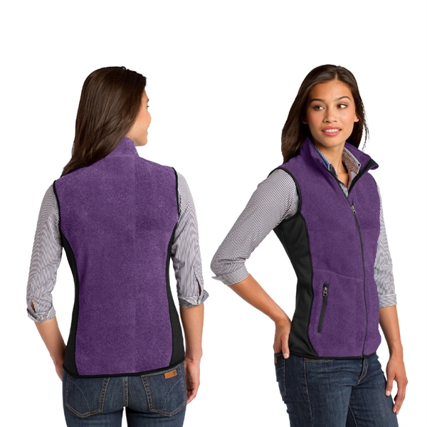 Port Authority® Ladies R-Tek® Pro Fleece Full-Zip Vest - Image 2