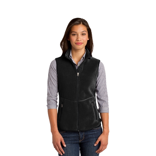 Port Authority® Ladies R-Tek® Pro Fleece Full-Zip Vest - Image 3