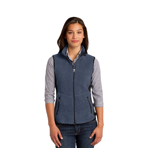 Port Authority® Ladies R-Tek® Pro Fleece Full-Zip Vest - Image 4