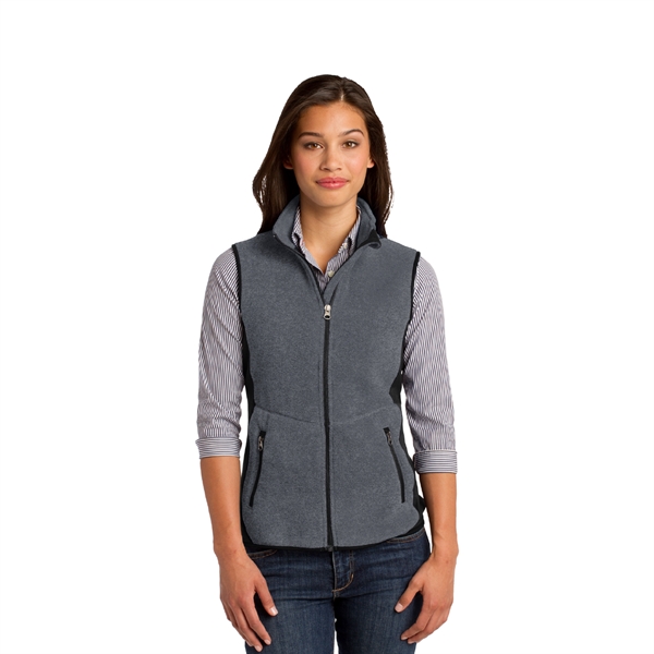 Port Authority® Ladies R-Tek® Pro Fleece Full-Zip Vest - Image 5