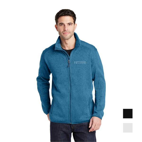 Port Authority® Sweater Fleece Jacket - Image 1