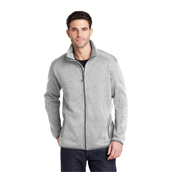 Port Authority® Sweater Fleece Jacket - Image 3