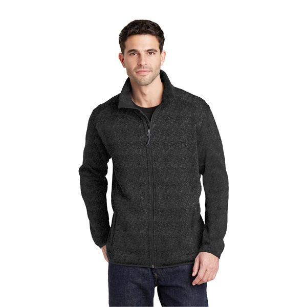 Port Authority® Sweater Fleece Jacket - Image 4