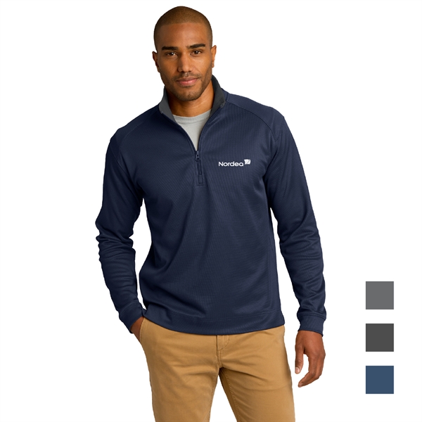 Port Authority® Vertical Texture 1/4-Zip Pullover - Image 1