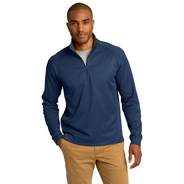 Port Authority® Vertical Texture 1/4-Zip Pullover - Image 3